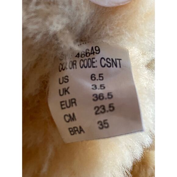 Skechers Boots Australia Tall Suede Leather With Real Fur Lining Tan Sz 6.5 RARE - Picture 10 of 10